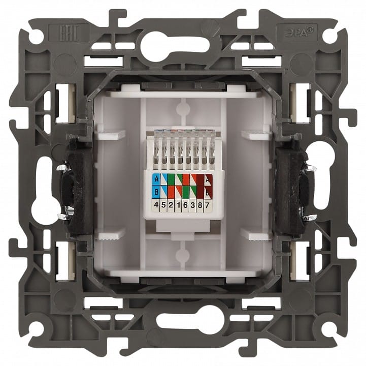 Розетка Ethernet RJ-45 без рамки Эра Эра Elegance 14-3107-02