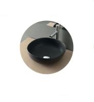 Раковина Nofer Spin 40 23593 круглая черный матовый