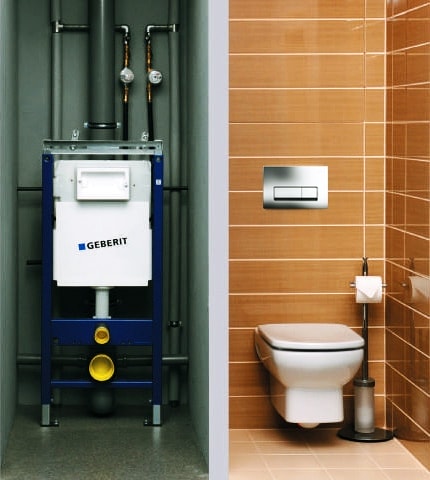 Клавиша смыва Geberit Delta 51 115.105.46.1 матовый хром