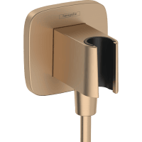 Шланговое подключение hansgrohe Fixfit Porter Q 26887140 шлифованная бронза