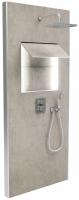 Душевая система Jacob Delafon Ecrin E803001-D35 с термостатом и подсветкой хром/серый