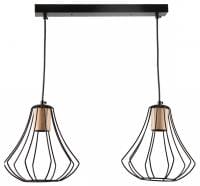 Подвесной светильник Imex MD.9050 MD.9050-2-P-BK+WOOD