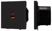 Розетка 2хUSB type A и C без рамки Arlight NOBE 054317(1)