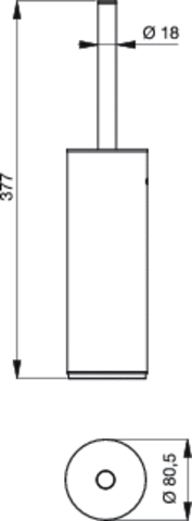 Туалетный ершик Ideal Standard Connect N1396AA