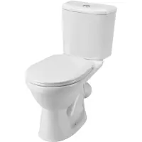 Унитаз-компакт Santek Бореаль 1.WH30.2.143 косой выпуск, с сиденьем, белый