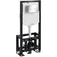 Инсталляция для унитаза WasserKRAFT Dill 61 61TLT.010.ME.BN03 с кнопкой смыва, никель