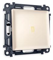 Выключатель одноклавишный с подсветкой без рамки Ambrella Volt Quant MA322010