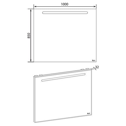 Зеркало Roca Laks 100 (ZRU9302809)