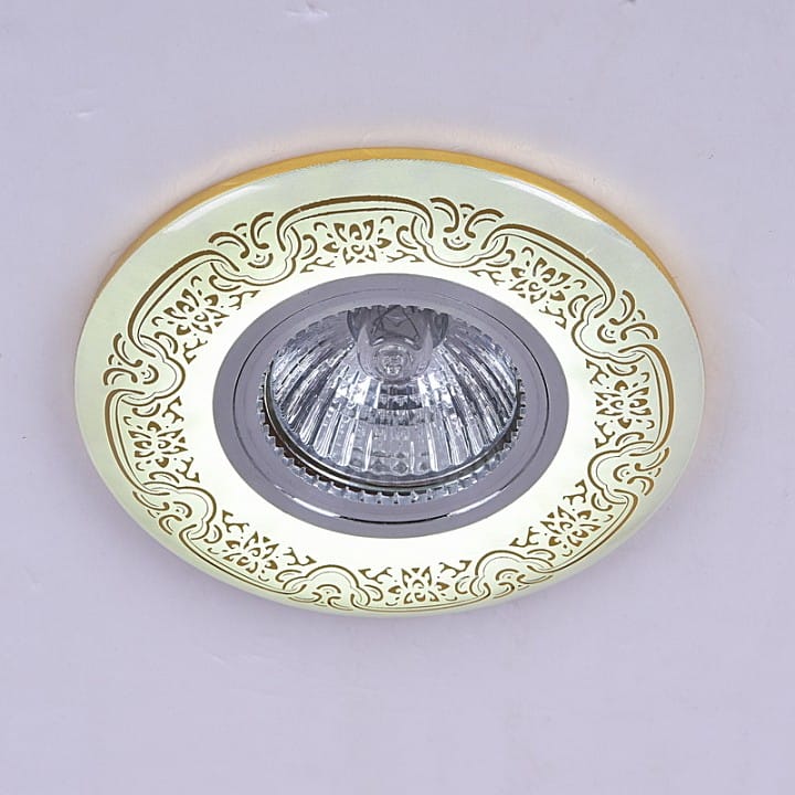 Встраиваемый светильник Reluce  09502-9.0-001MN MR16+LED3W WH/GD