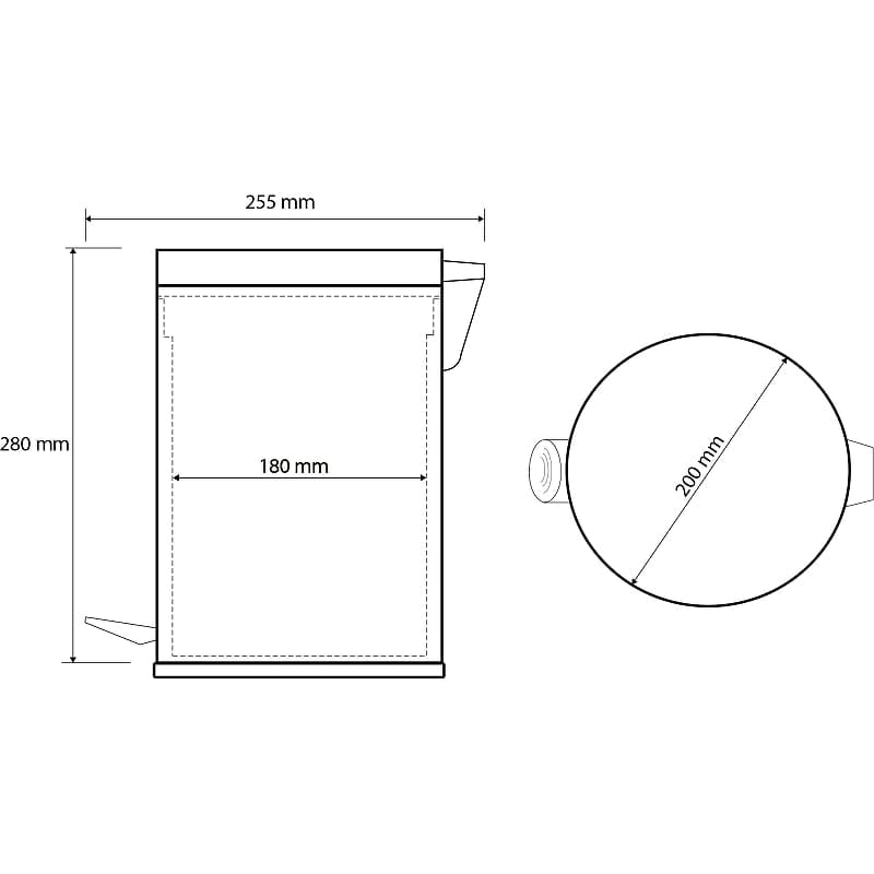 Ведро для мусора Bemeta Hotel 104315012 хром