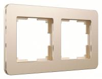 Рамка на 2 поста Werkel Platinum (шампань) W0022611