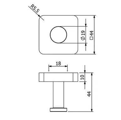 Крючок для ванной Kludi Vela S 2598405
