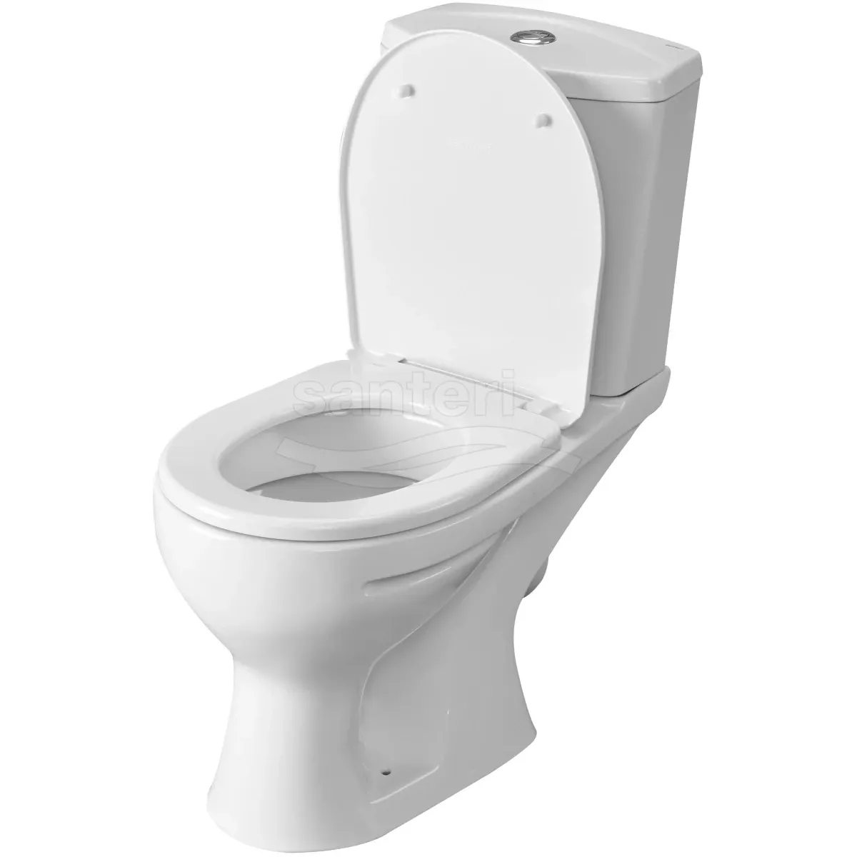Унитаз-компакт Santeri Ultra 1.P401.3.S00.00B.F (4607143319653) косой выпуск, с сиденьем, белый