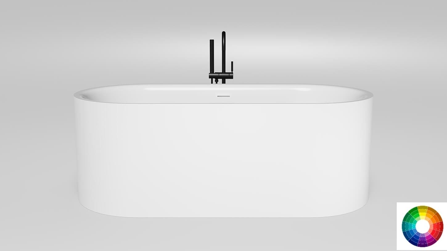 Ванна из искусственного камня Salini Perla 170x80 1049201MF RAL матовый