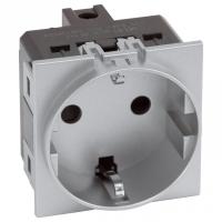 Розетка с заземлением и со шторкой, без рамки MEITON  AS4141