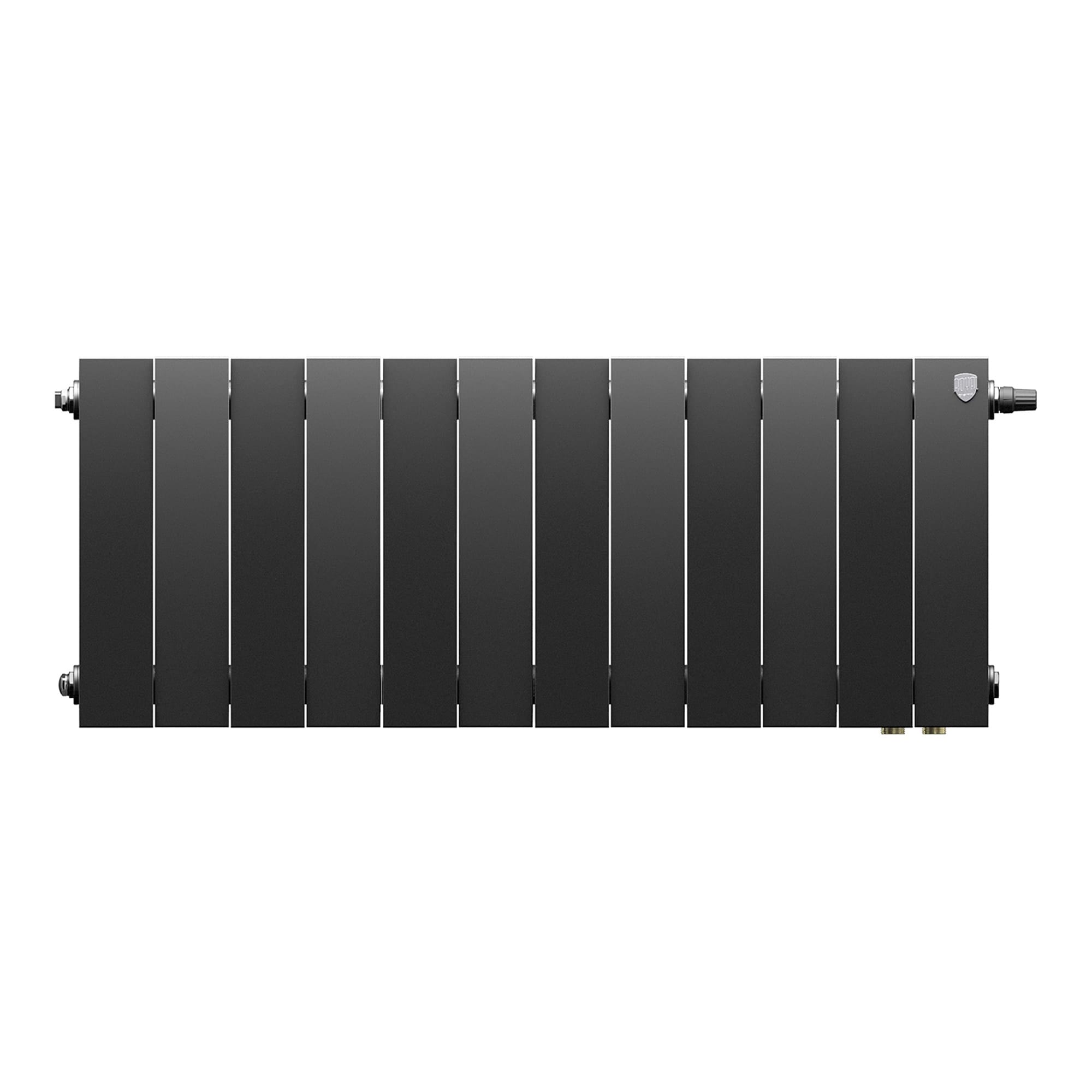 Радиатор биметаллический Royal Thermo PianoForte 300 Чёрный VR80 - 12 секц.