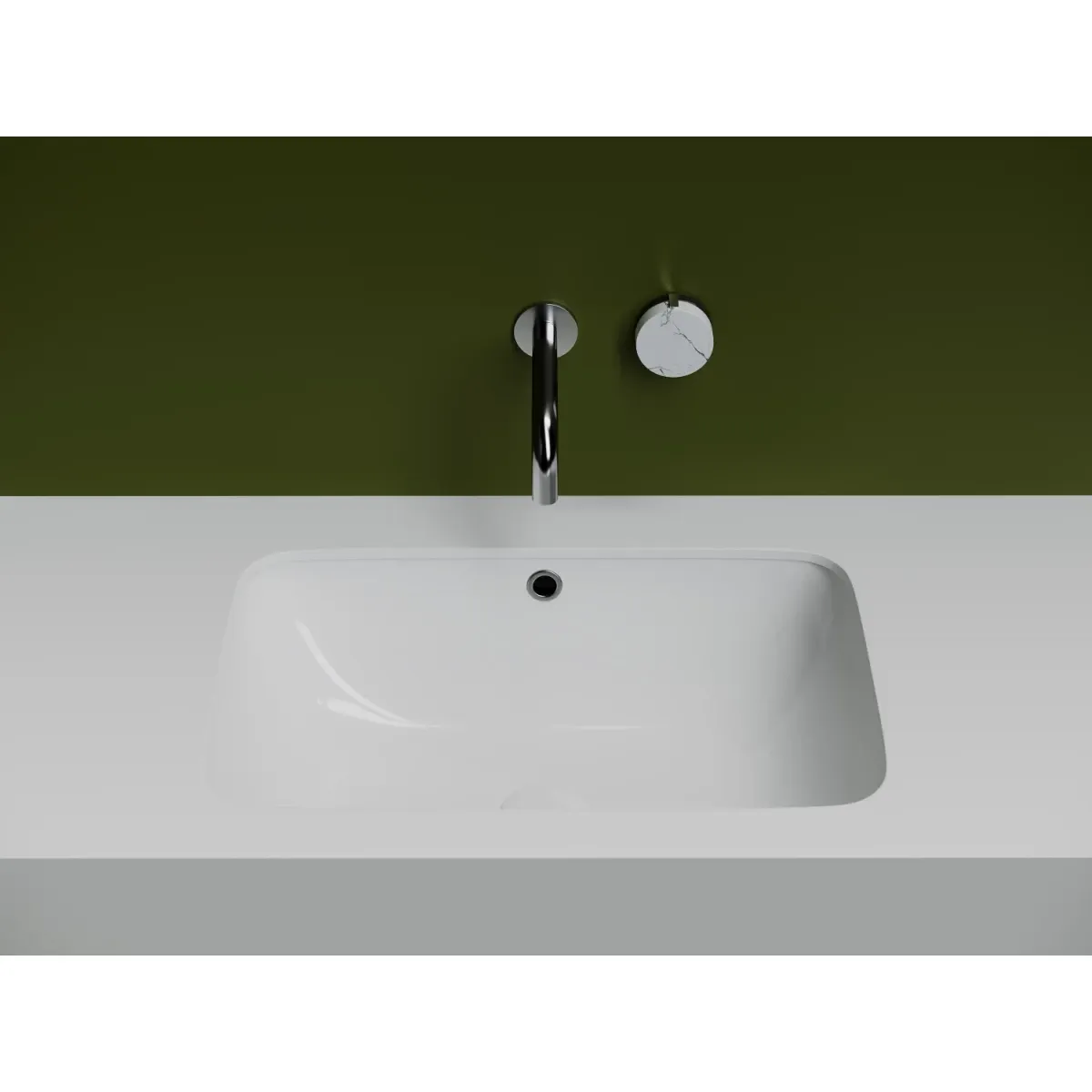 Раковина Ceramica Nova Element CN7018 54x36 см, встраиваемая снизу, белый