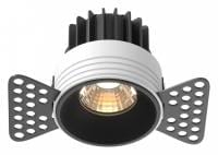 Встраиваемый светильник Maytoni Technical Раунд DL058-7W3K-TRS-B