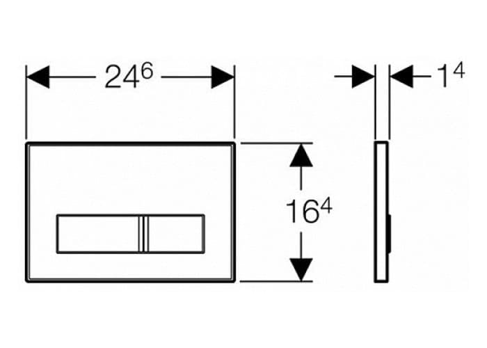 Клавиша смыва Geberit Sigma 50 115.788.SD.5