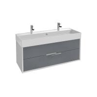 Тумба под раковину Jacob Delafon Vivienne 120 EB1669-J5-J54 блестящий белый/серый матовый