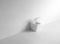 Приставной безободковый унитаз с сиденьем микролифт CeramaLux NS-3170