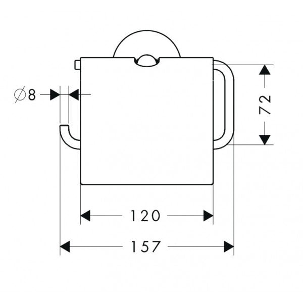 Держатель туалетной бумаги hansgrohe Logis 40523000