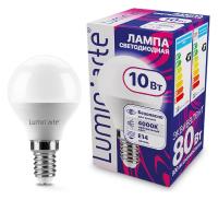 Лампа светодиодная Luminarte E14 10Вт 4000K LSTD-G45-10W4KE14