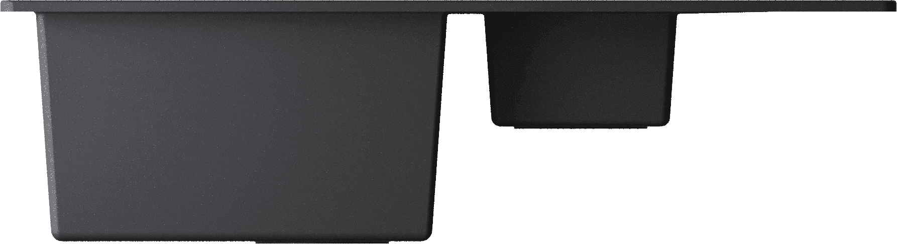 Кухонная мойка Omoikiri Daisen 78-2T 4993535 черная матовая