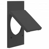 Накладка для розетки с заземлением и со шторками с крышкой MEITON  AG04P