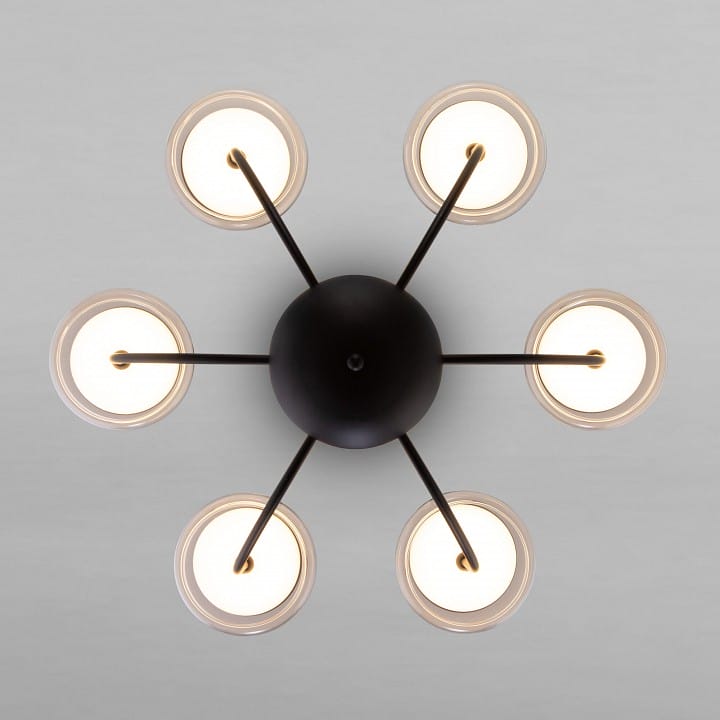 Люстра на штанге Eurosvet Fungo 50388 LED черный