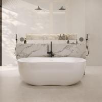 Ванна из искусственного камня Abber Stein 170x80 AS9604 белый матовый