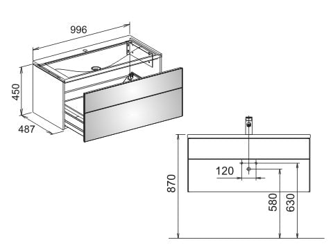 Раковина Keuco Royal Reflex 34061318000