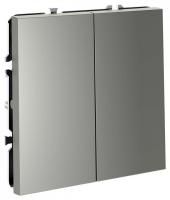 Переключатель перекрестный двухклавишный без рамки Voltum S70 VLS020505