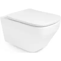 Унитаз подвесной Vincea Edge VT1-38T безободковый, торнадо, с сиденьем микролифт, белый