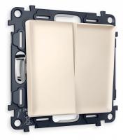 Выключатель двухклавишный без рамки Ambrella Volt Quant MA323010