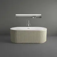 Акриловая ванна Vincea VBT-709-1700MG 170x80 см, отдельностоящая, белый/бежевый матовый