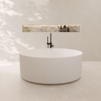 Ванна из искусственного камня Abber Stein 150x150 AS9679 белый матовый