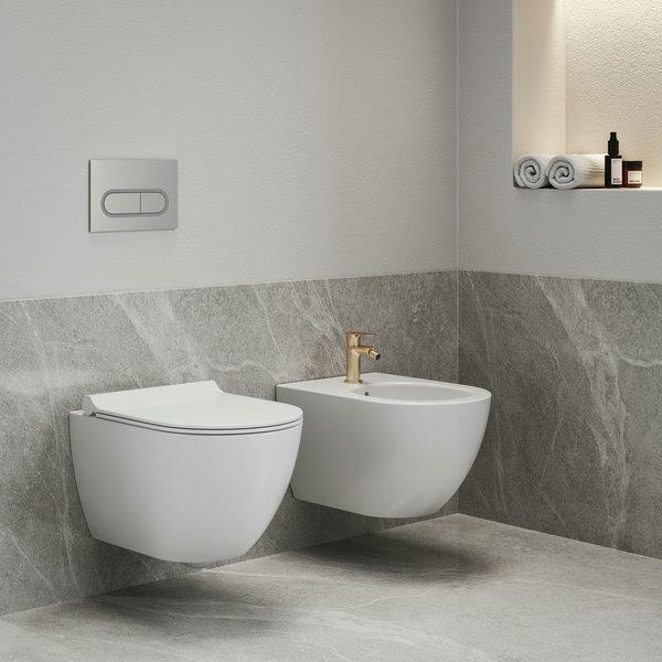 Смеситель для биде Ravak Eleganta X070369 розовое золото матовое