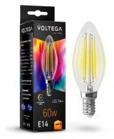 Лампа светодиодная Voltega свеча (Candle) E14 7Вт CRI97 E14 7Вт 2800K 7152