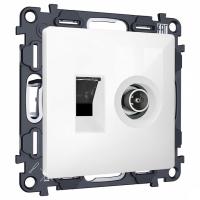 Механизм ТВ-розетки оконечные и розетки Ethernet RJ-45 со шторкам Ambrella Volt ALFA MA112510