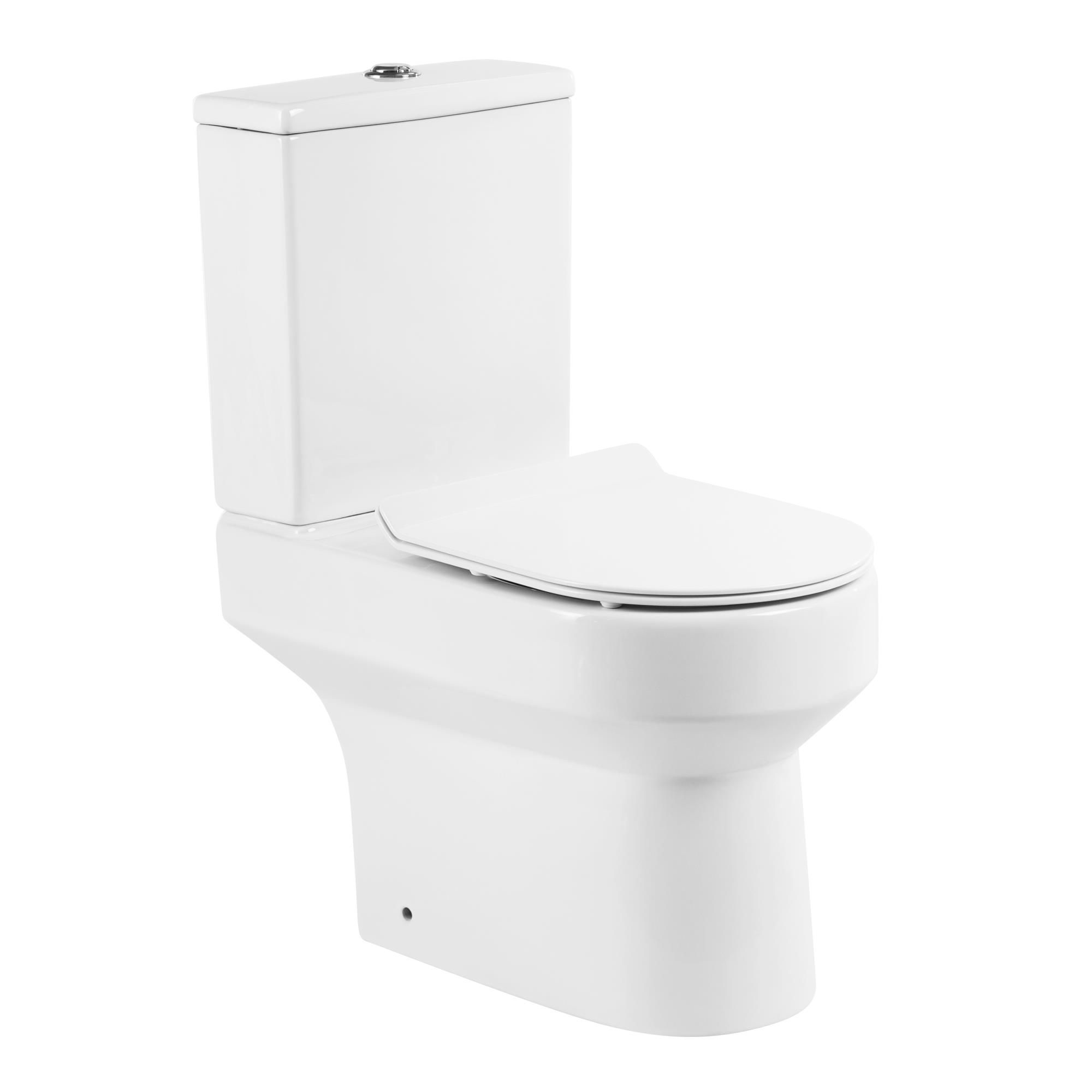 Унитаз-компакт безободковый BelBagno NORMA BB339CPR с сиденьем BB2111SC