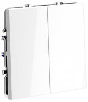 Выключатель двухклавишный без рамки Voltum S70 VLS020601