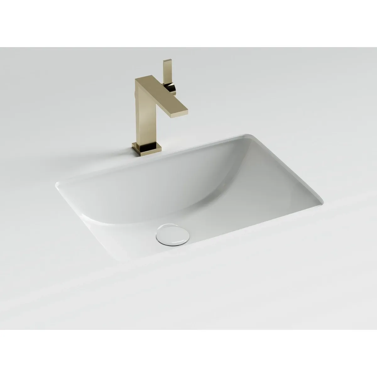 Раковина Ceramicanova Era CN15001 51,5x38 см, встраиваемая снизу, белый
