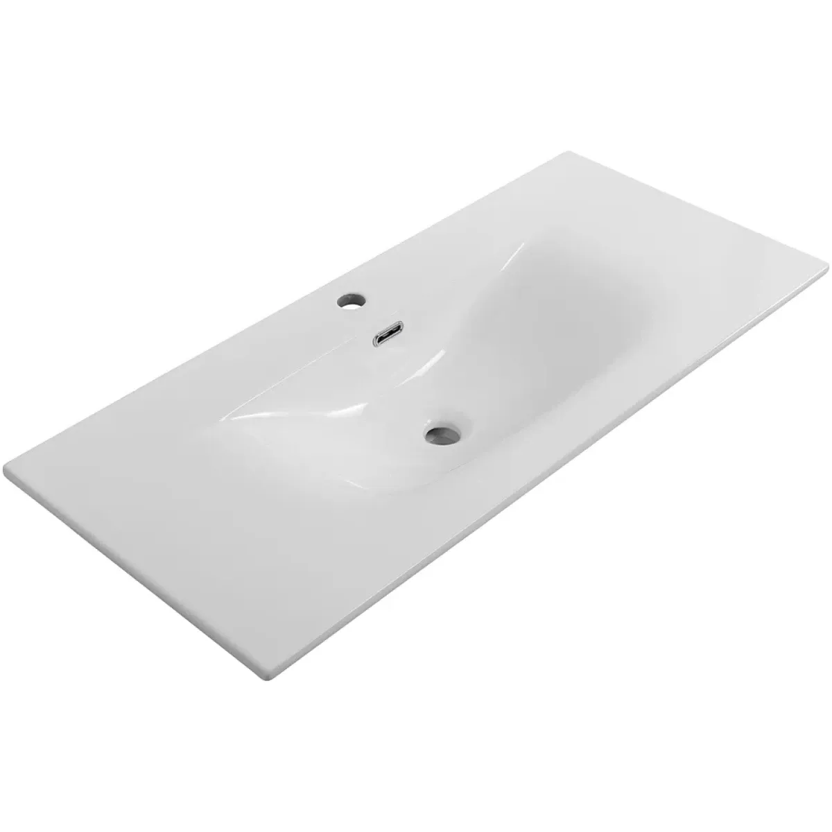 Раковина BelBagno BB-8099-3-100 101x40 см, накладная, белый
