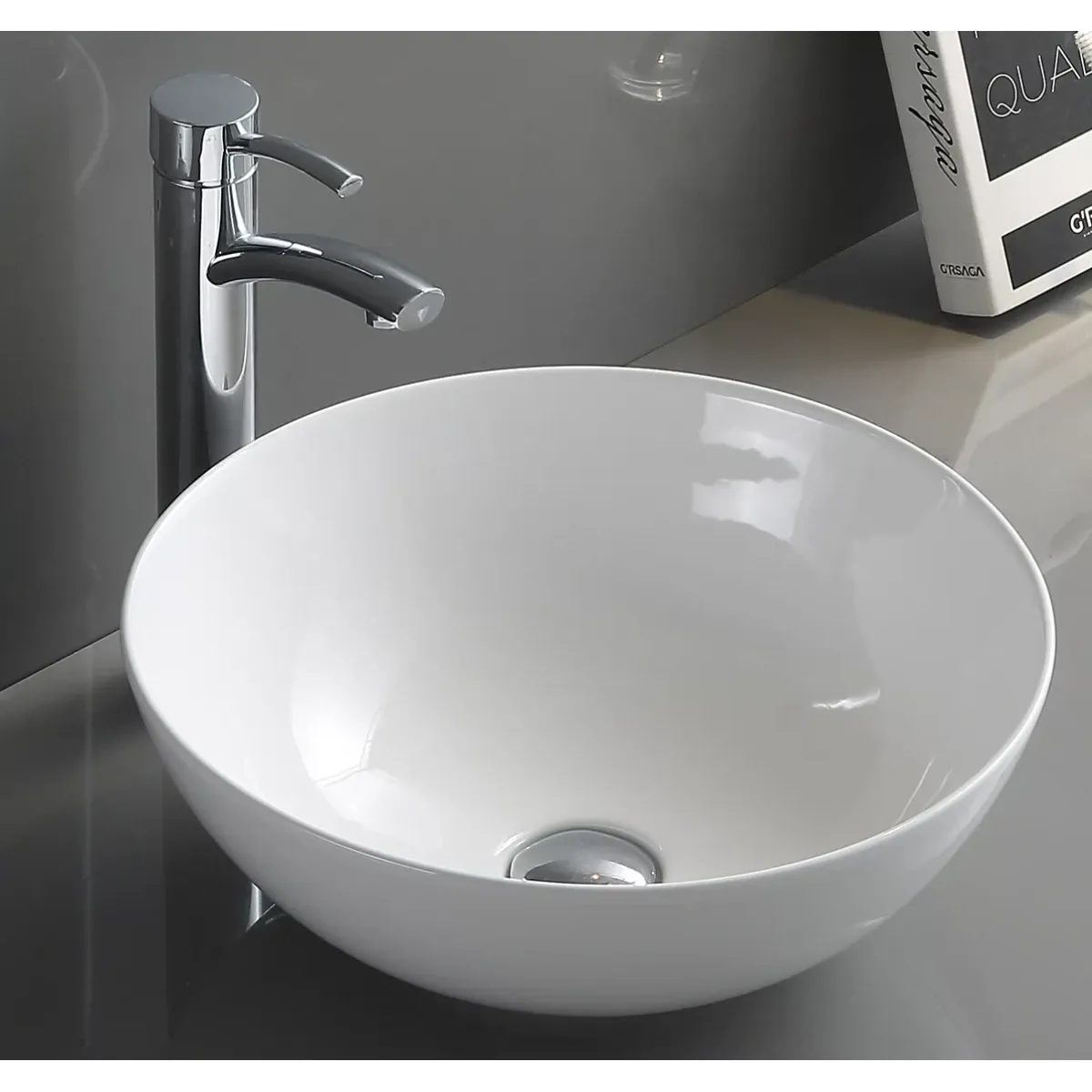Раковина-чаша CeramaLux 104 41,5x41,5 см, накладная, белый
