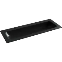 Раковина Ceramica Nova Grace CN7016MB 121x45,7 см, накладная, черный матовый