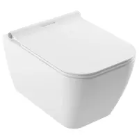 Унитаз подвесной Serel Rita RT26SLBM безободковый, с функцией биде, с сиденьем микролифт, белый