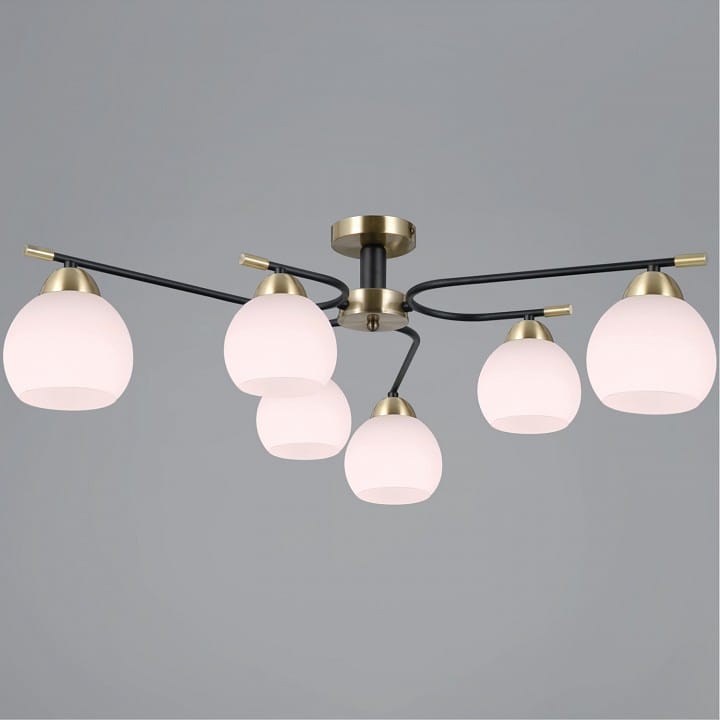 Потолочная люстра ILLUMICO LIBRA IL0638-6CSQ-24 AB BK LIBRA