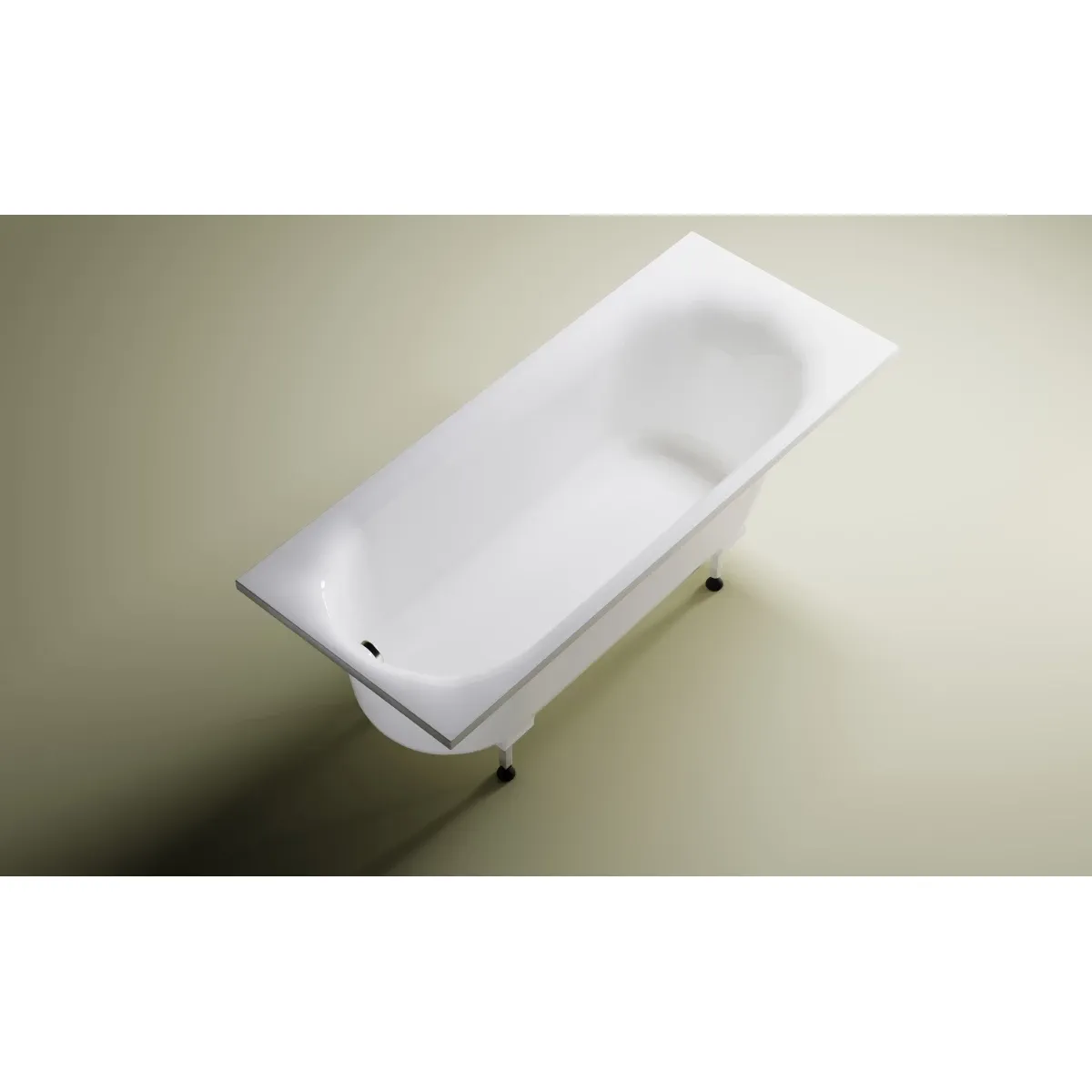 Ванна из литьевого мрамора Astra-Form Лира Solid Surface 01010094 170x70 см, белый матовый