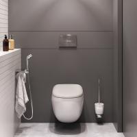 Подвесной унитаз AM.PM Sensation CK30H0904W с гигиеническим душем и аксессуарами